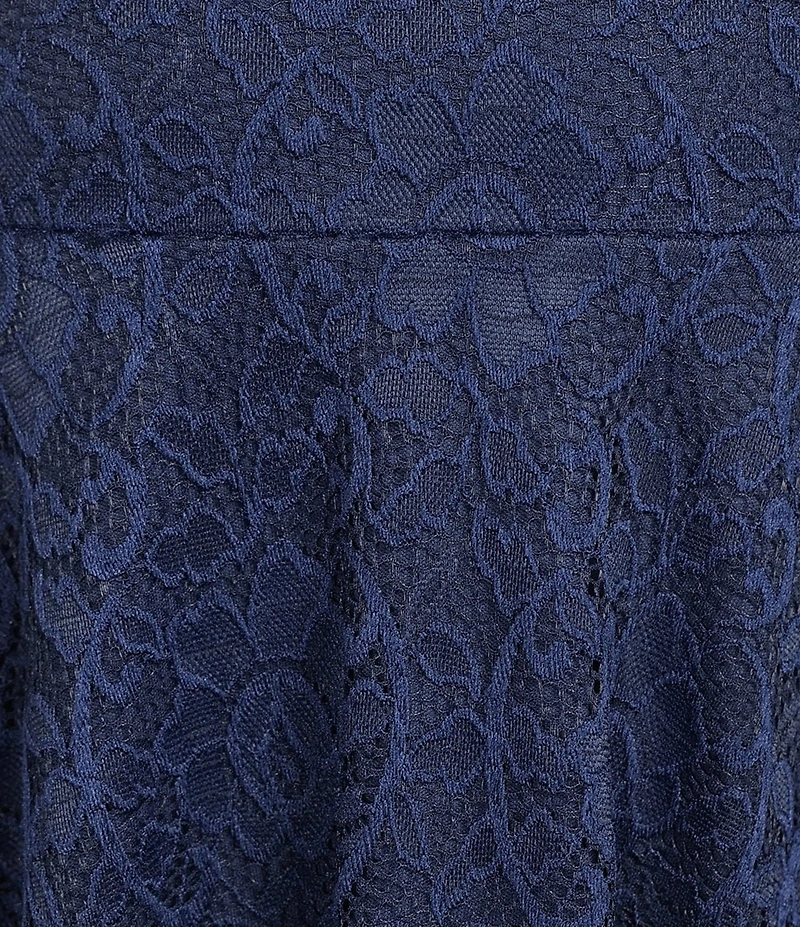 City Vibe Shirred Bodice Puff Bubble Sleeve Lace Mini Dress
