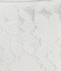 City Vibe Shirred Overlay Bodice Fit and Flare Dress