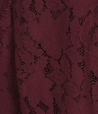 City Vibe Shirred Overlay Bodice Fit and Flare Dress