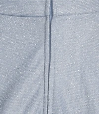 City Vibe Spaghetti Strap Front Bow Glitter Skater Party Dress