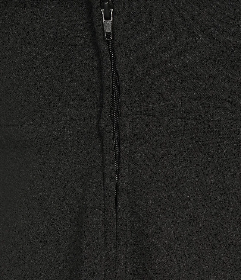 City Vibe Square Neck Double Tiered Skater Dress