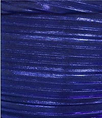 City Vibe Strapless Pleated Foil Tail Party Dress