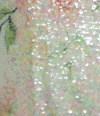 City Vibe Strapless Sequin Floral Printed Strapless Dress