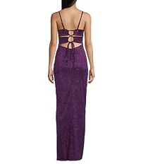 City Vibe Sweetheart Neck Bustier Spaghetti Strap Lace Up Back Side Ruched Wrap Dress