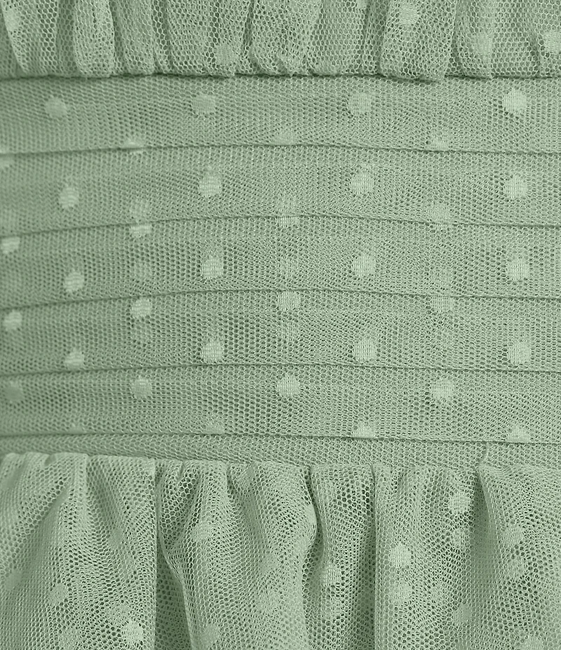City Vibe Tube Shirred Bodice Tie Strap Tiered Dress