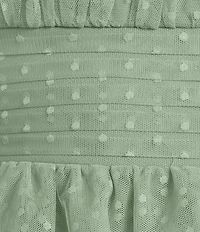 City Vibe Tube Shirred Bodice Tie Strap Tiered Dress