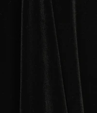 City Vibe Velvet Square Neck Stone Embellished Mesh Sleeved Skater Dress