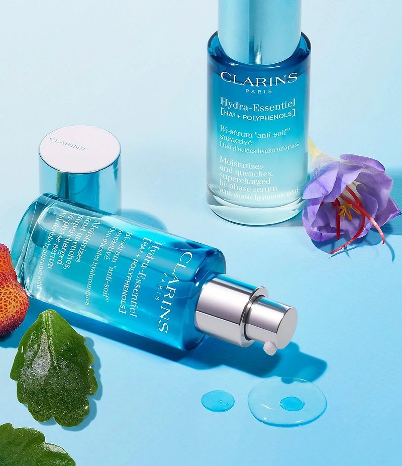Clarins Hydra-Essentiel Hydrating Bi-Phase Face Serum with Double Hyaluronic Acid
