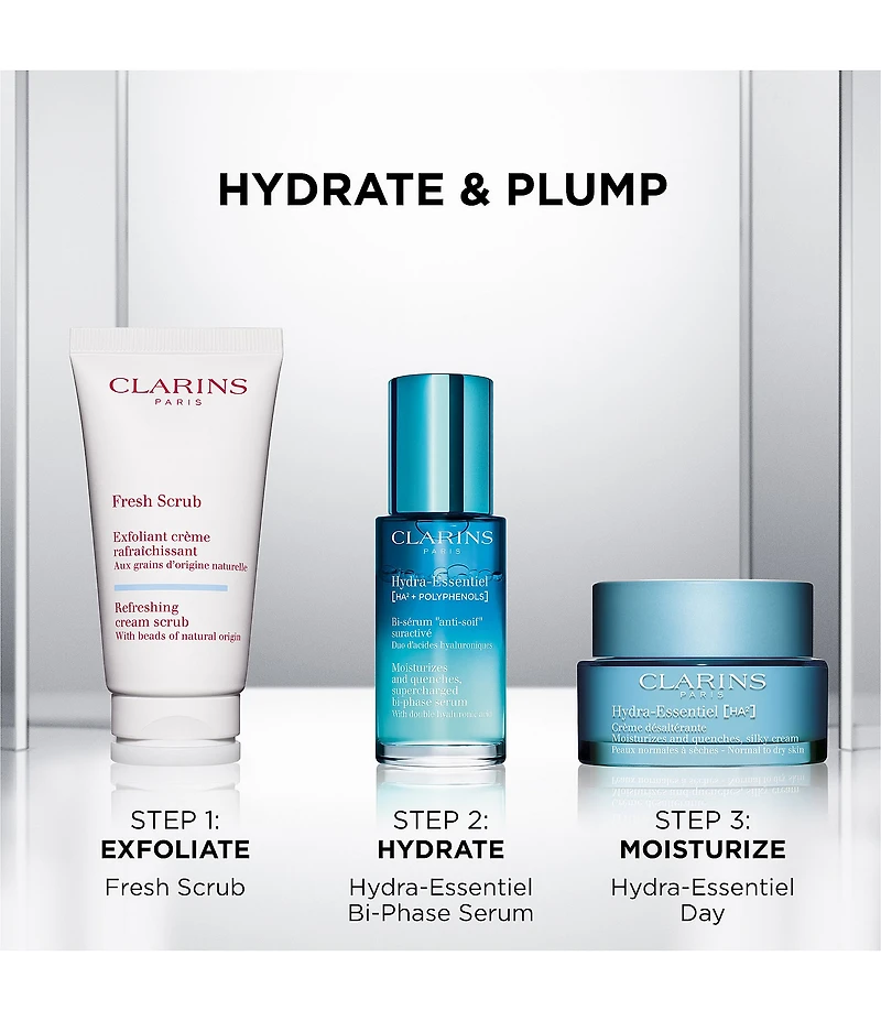 Clarins Hydra-Essentiel Hydrating Bi-Phase Face Serum with Double Hyaluronic Acid