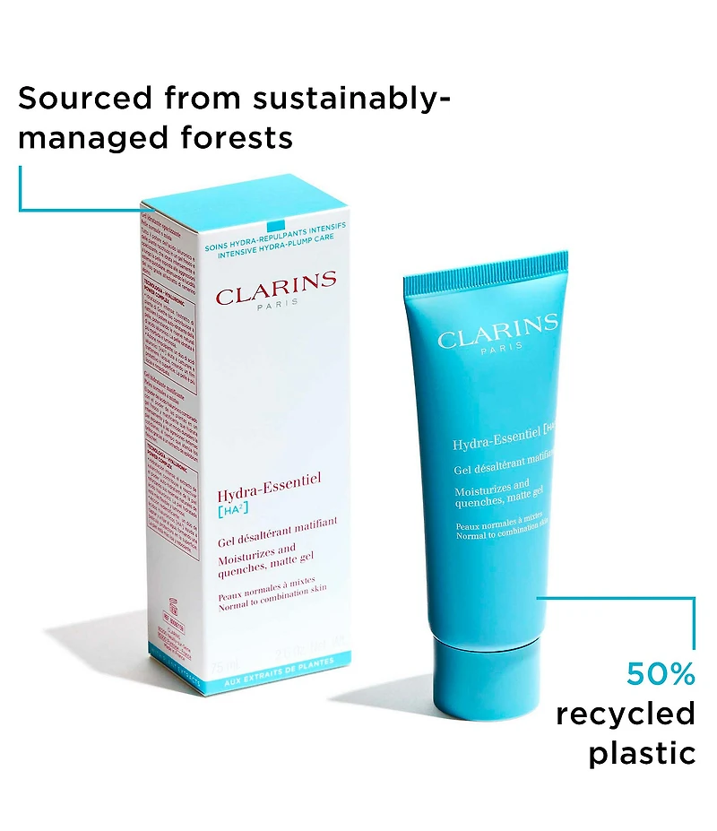 Clarins Hydra-Essentiel Matte Gel Double Hyaluronic Acid Moisturizer