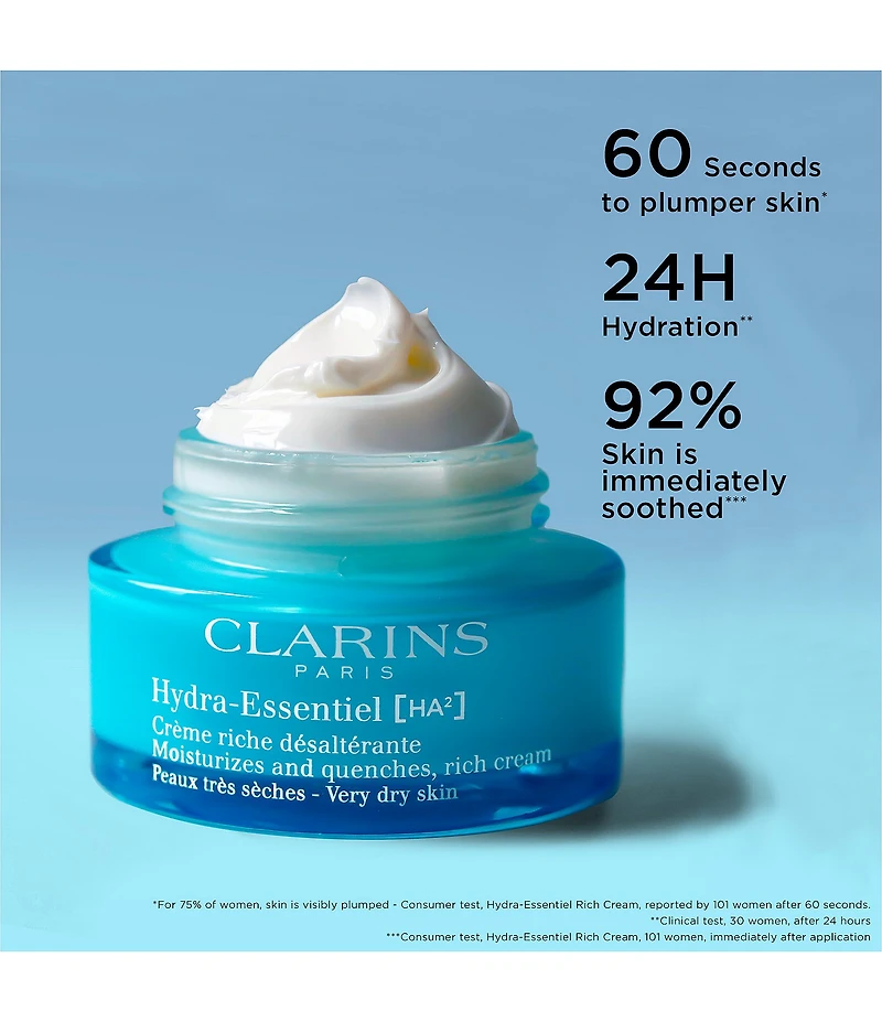 Clarins Hydra-Essentiel Rich Double Hyaluronic Acid Moisturizer