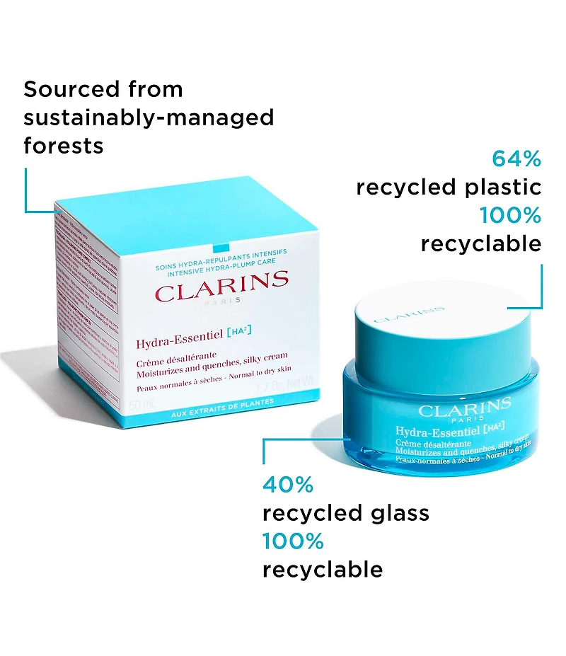 Clarins Hydra-Essentiel Silky Double Hyaluronic Acid Moisturizer