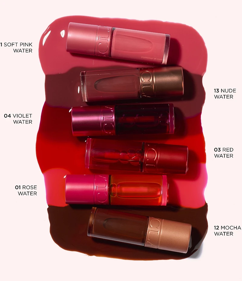 Clarins Hydrating Water Lip Stain with Kiss-Proof Wear and Matte Finish