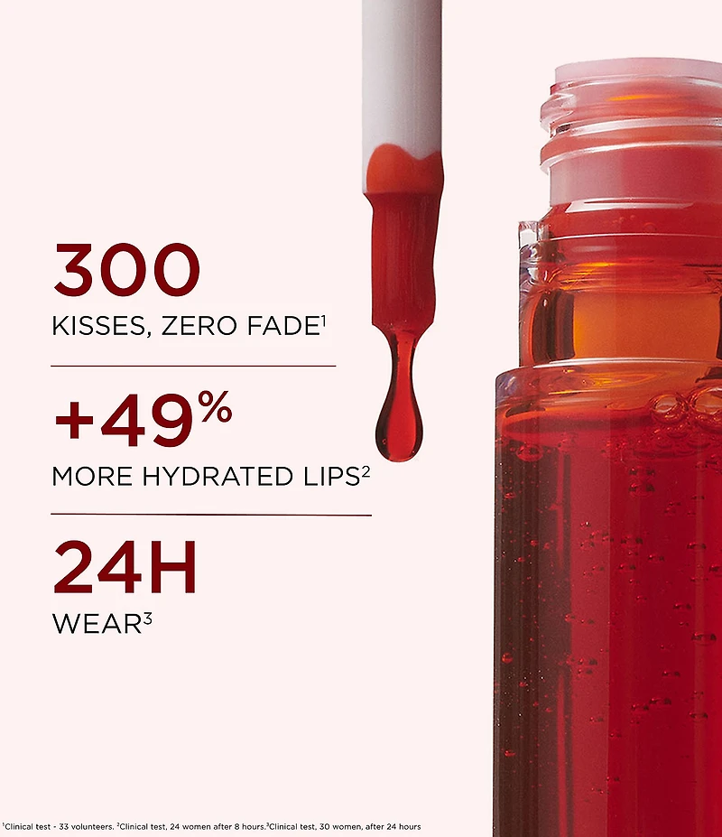 Clarins Hydrating Water Lip Stain with Kiss-Proof Wear and Matte Finish