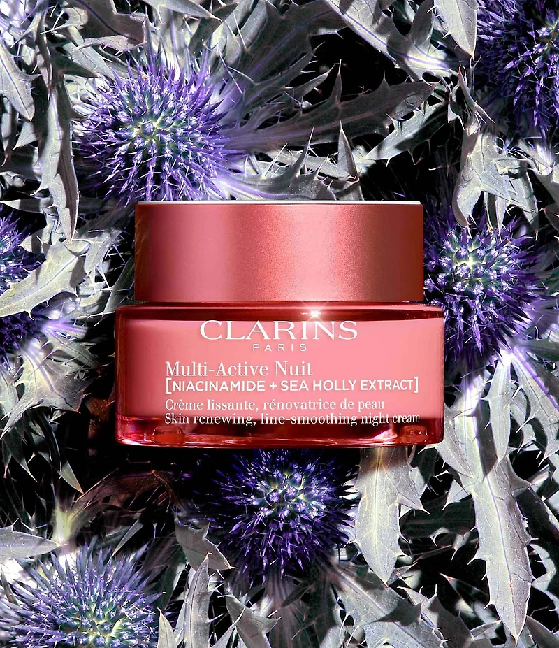 Clarins Multi-Active Day Moisturizer for Lines, Pores, Glow with Niacinamide for Dry Skin