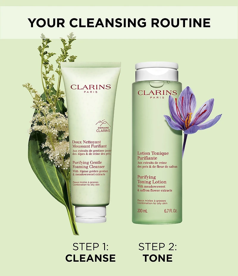 Clarins Purifying Toning Lotion with Meadowsweet for Combination to Oily Skin