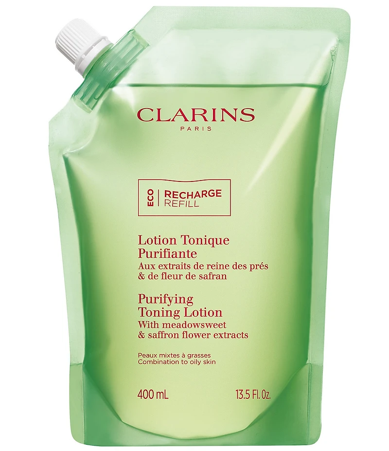 Clarins Purifying Toning Refillable Lotion with Meadowsweet for Combination to Oily Skin