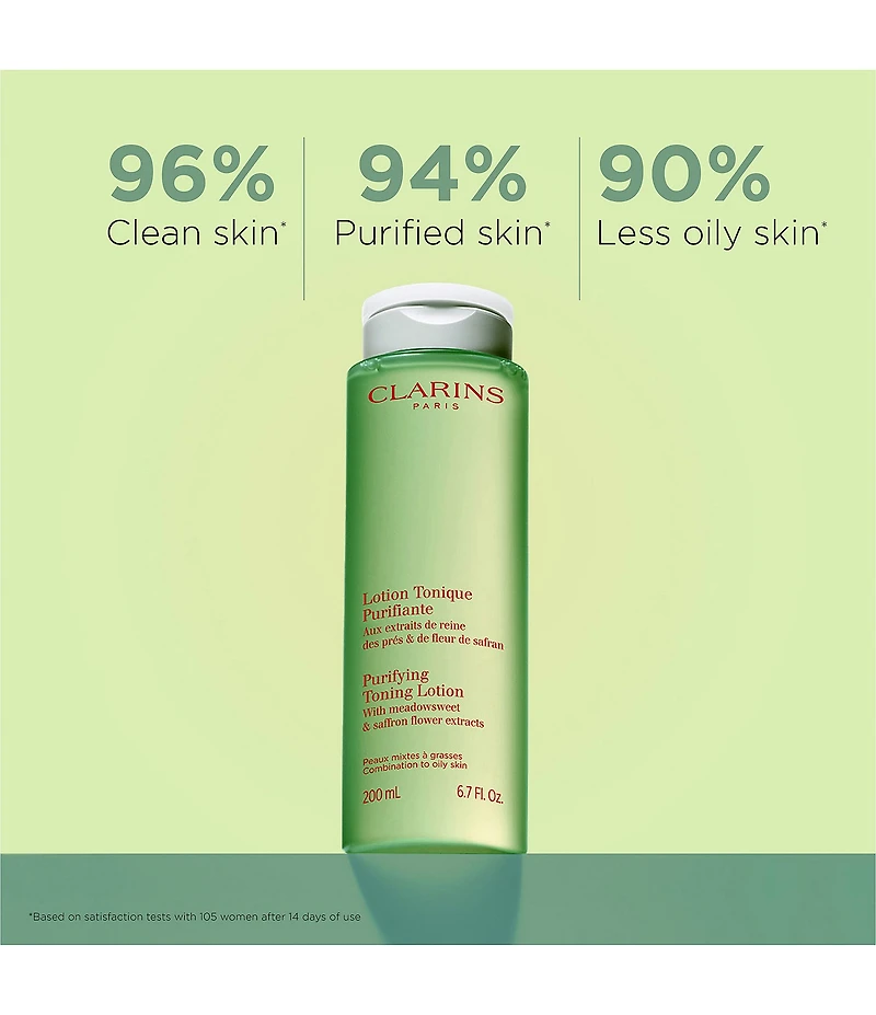 Clarins Purifying Toning Refillable Lotion with Meadowsweet for Combination to Oily Skin
