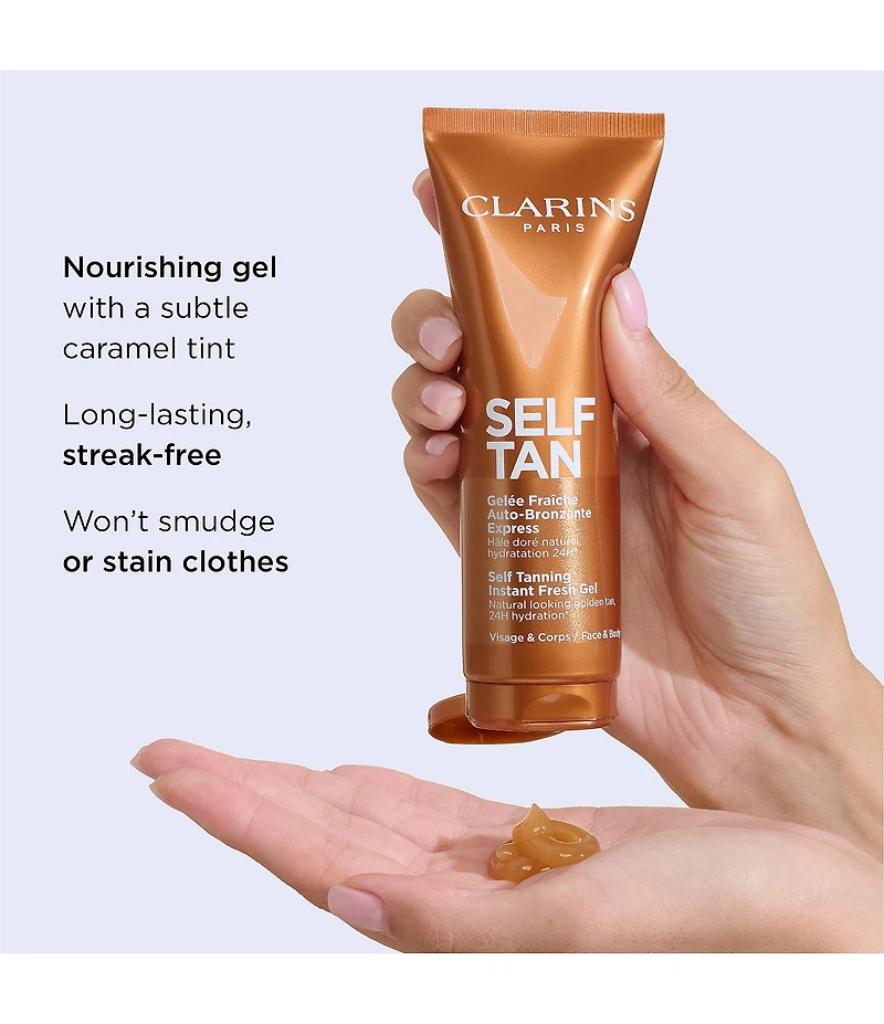 Clarins Self-Tanning Gel for Face & Body Tanner