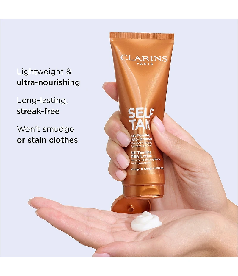 Clarins Self-Tanning Milky Lotion for Face & Body Tanner