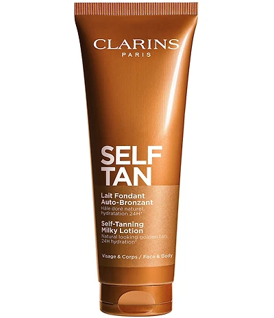 Clarins Self-Tanning Milky Lotion for Face & Body Tanner
