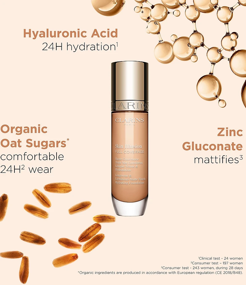Clarins Skin Illusion Longwear Full Coverage Foundation