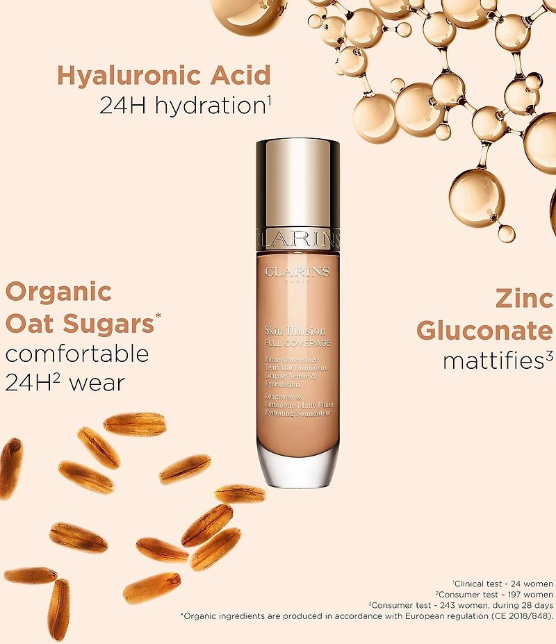 Clarins Skin Illusion Longwear Full Coverage Foundation