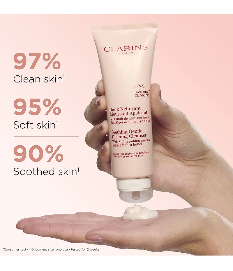 Clarins Soothing Gentle Foaming Face Cleanser with Shea Butter