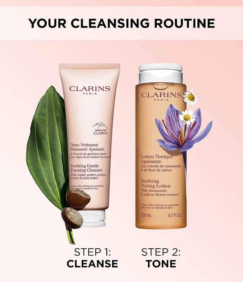 Clarins Soothing Gentle Foaming Face Cleanser with Shea Butter