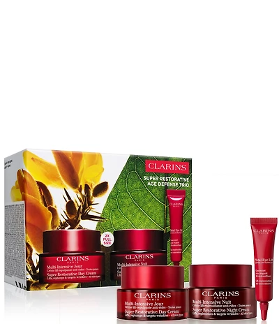 Clarins Super Restorative Anti-Aging Day and Night Skincare Set