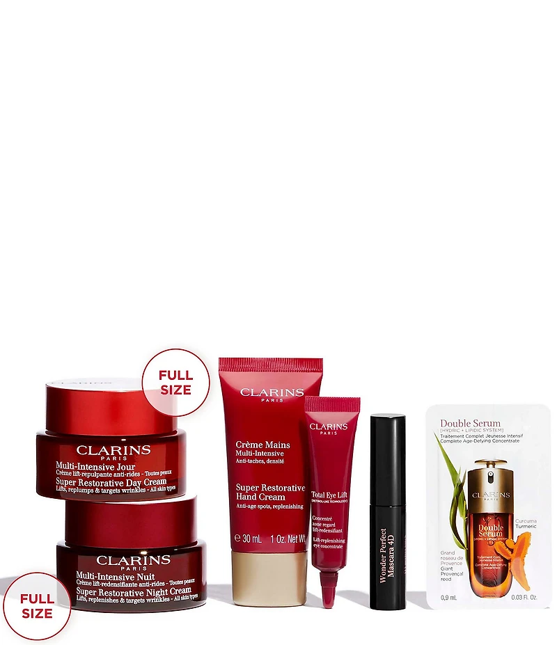 Clarins Super Restorative Anti-Aging Luxury Skincare Set