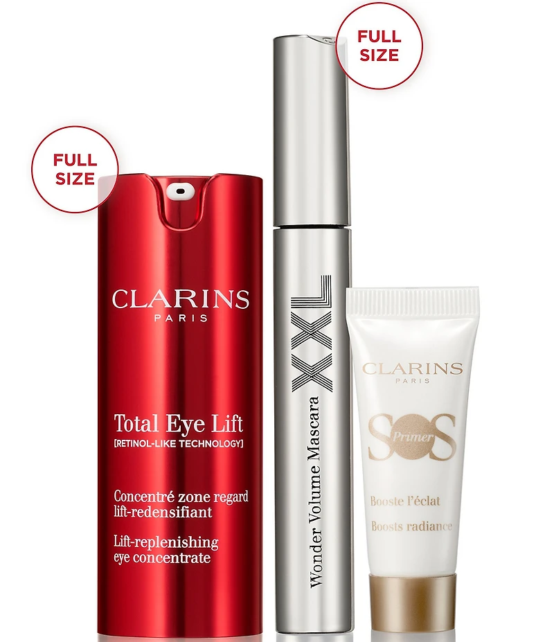 Clarins Total Eye Lift for Firming, Wrinkles, Dark Circles and Puffiness Gift Set
