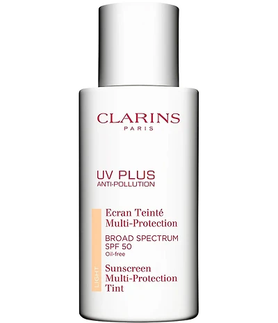 Clarins UV Plus Anti-Pollution Antioxidant Tinted Face Sunscreen SPF 50