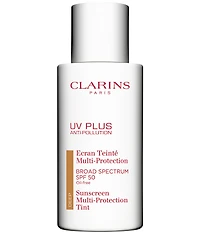 Clarins UV Plus Anti-Pollution Antioxidant Tinted Face Sunscreen SPF 50