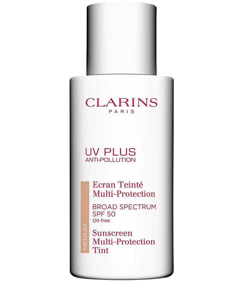 Clarins UV Plus Anti-Pollution Antioxidant Tinted Face Sunscreen SPF 50