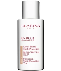 Clarins UV Plus Anti-Pollution Antioxidant Tinted Face Sunscreen SPF 50