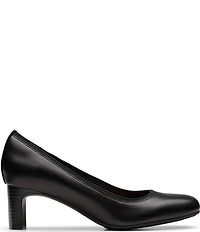 Clarks Artisan Anelise Nora Leather Pumps