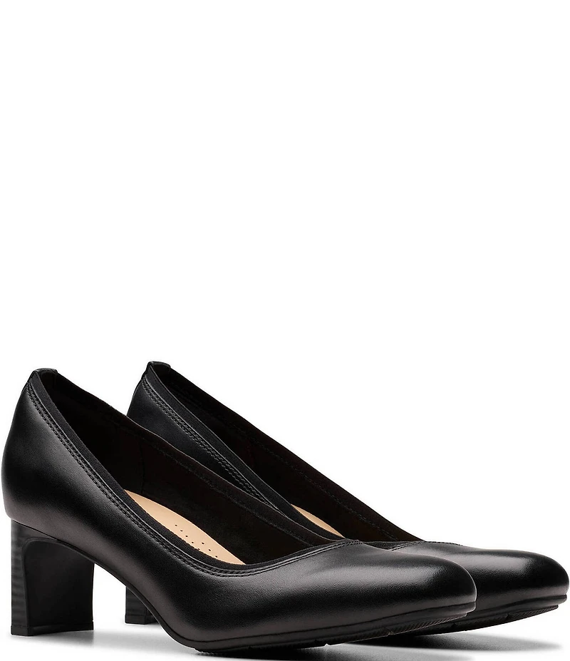 Clarks Artisan Anelise Nora Leather Pumps