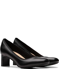 Clarks Artisan Anelise Nora Leather Pumps