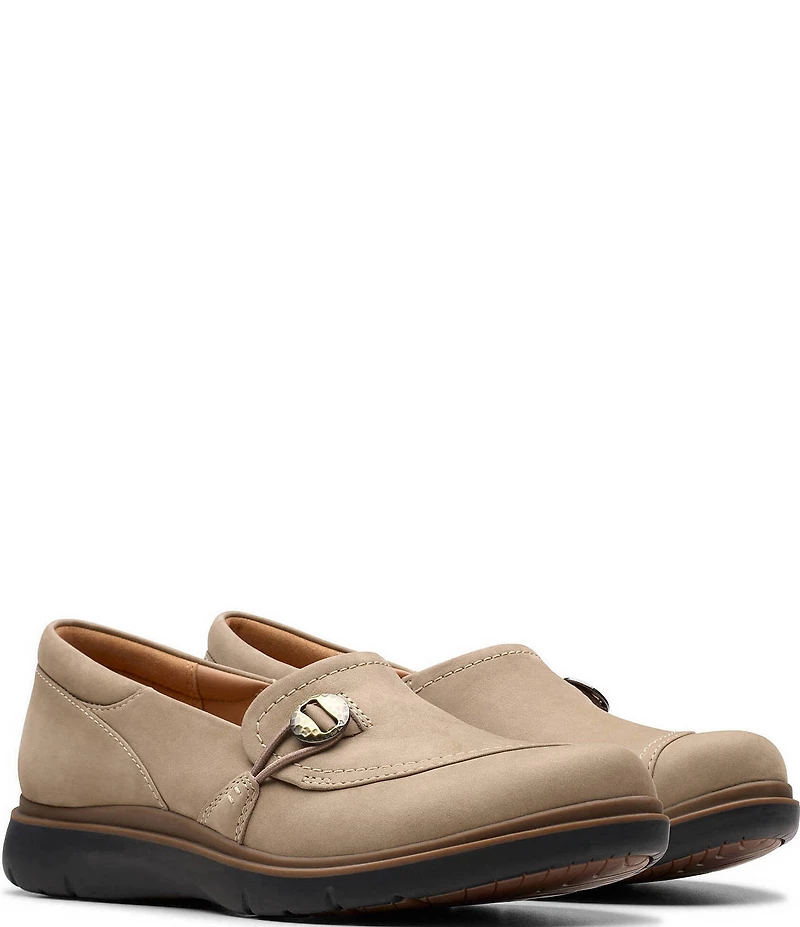 Clarks Artisan Certina Ease Nubuck Suede Loafers