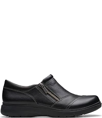 Clarks Artisan Certina Pure Leather Side Zip Loafers