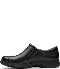 Clarks Artisan Certina Pure Leather Side Zip Loafers