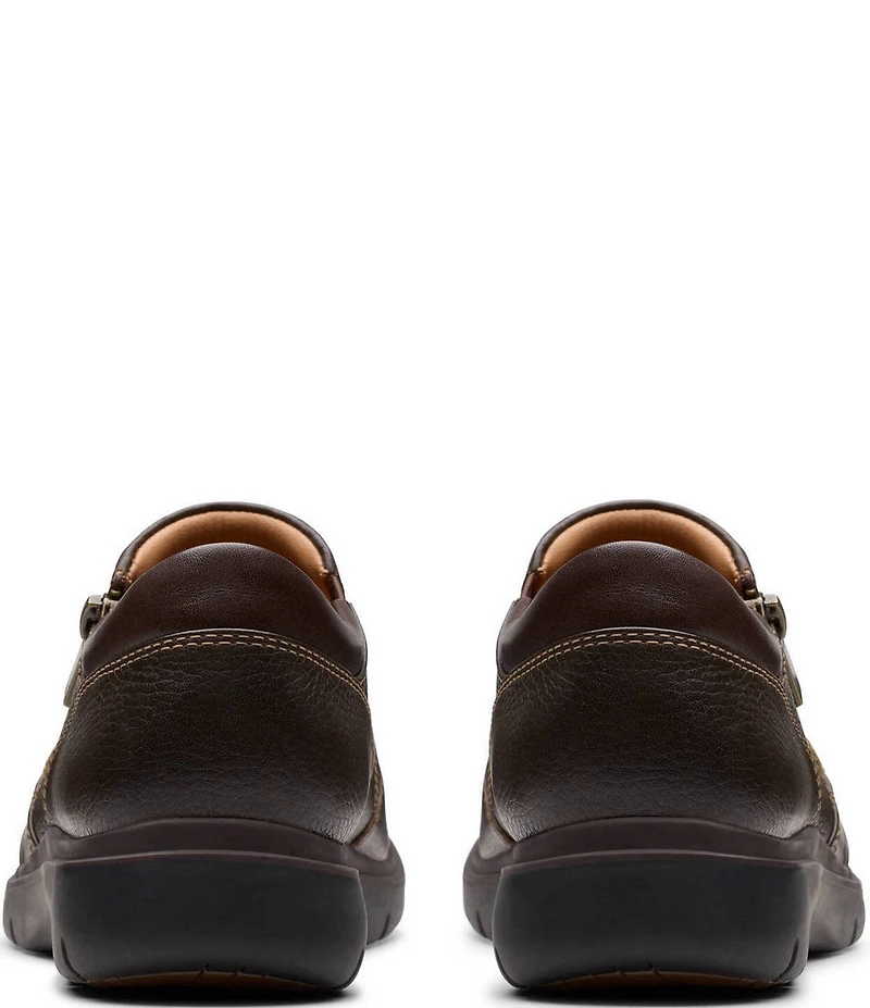 Clarks Artisan Certina Pure Leather Side Zip Loafers