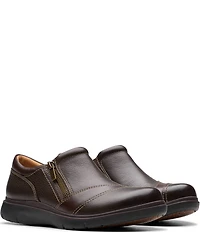 Clarks Artisan Certina Pure Leather Side Zip Loafers
