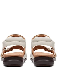 Clarks Artisan Kitly Ave Leather Pleated Straps Sandals