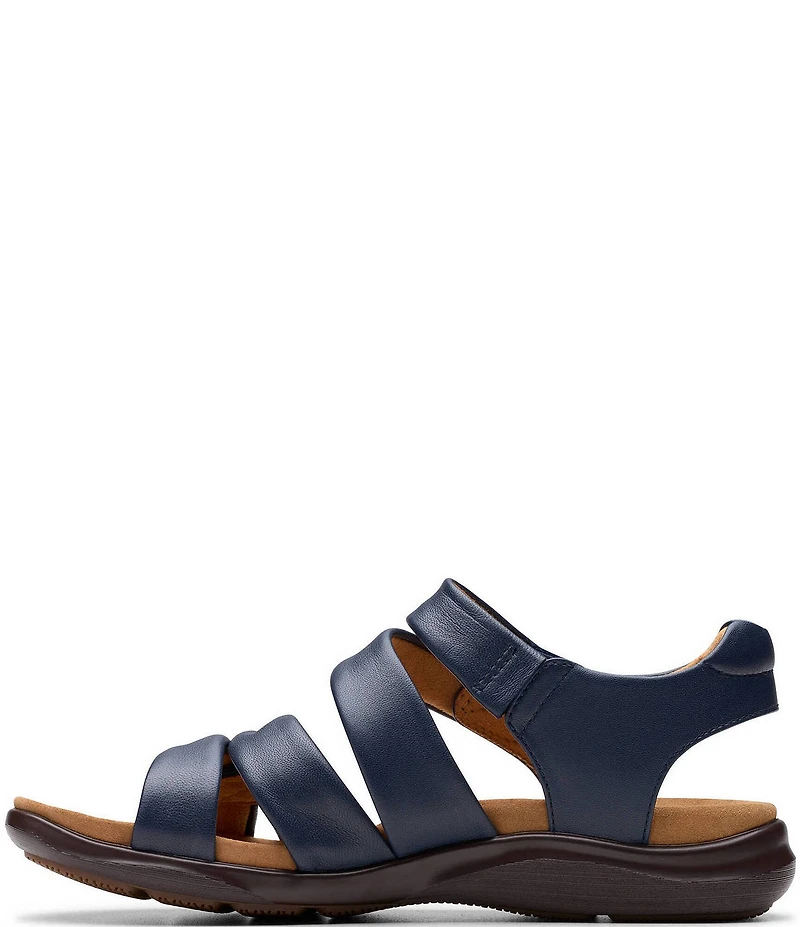 Clarks Artisan Kitly Ave Leather Pleated Straps Sandals