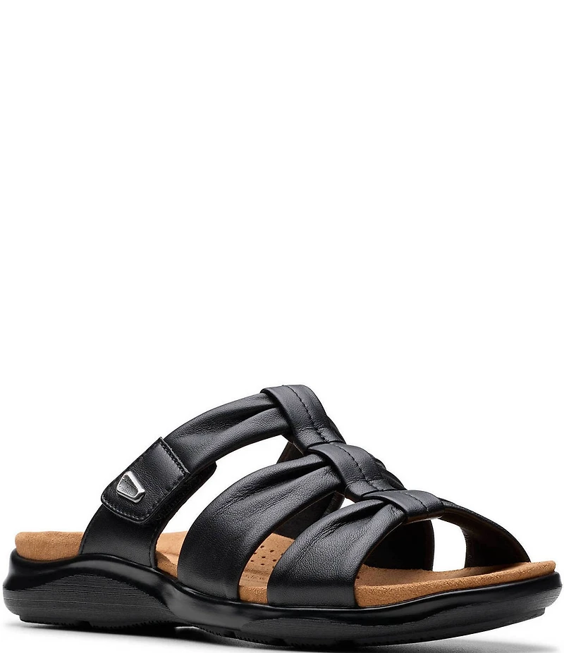 Clarks Artisan Kitly Leather Slide Sandals
