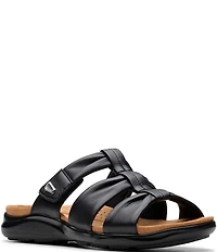 Clarks Artisan Kitly Leather Slide Sandals
