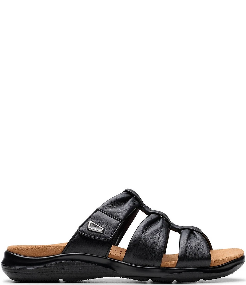 Clarks Artisan Kitly Leather Slide Sandals