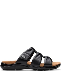 Clarks Artisan Kitly Leather Slide Sandals